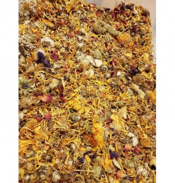 Product: kruiden bloemen mix bakje Product: kruiden bloemen mix bakje