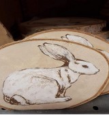 Product: Deco konijn hout - Actuele voorraad: 5
