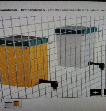 Product: Drinkfles vierkant 1 liter Product: Drinkfles vierkant 1 liter