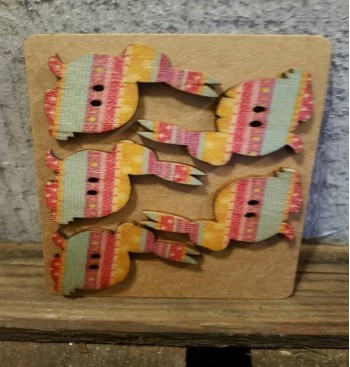 Product: Konijnen houten knopen Product: Konijnen houten knopen