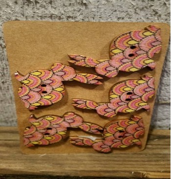 Product: Konijnen houten knopen Product: Konijnen houten knopen